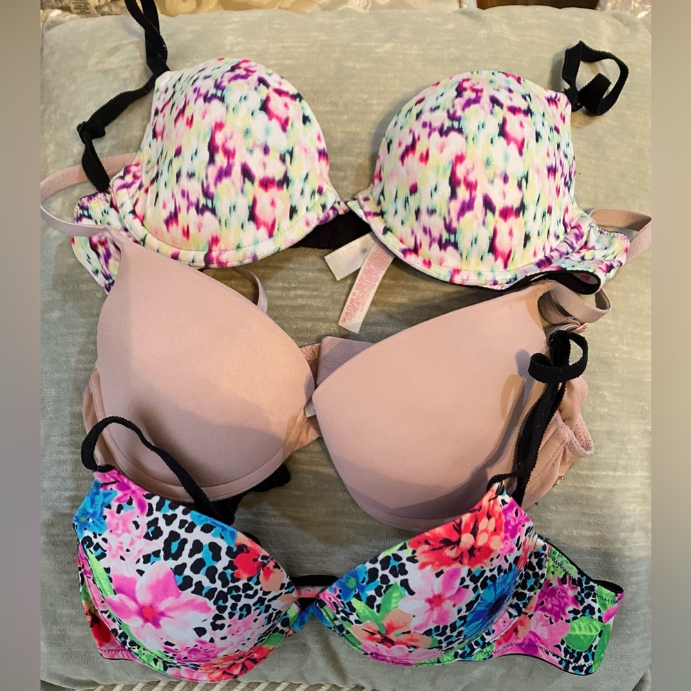PINK |3 Bra Bundle | Size 34A | Underwire| Padded| Multi Color| - Picture 5 of 14